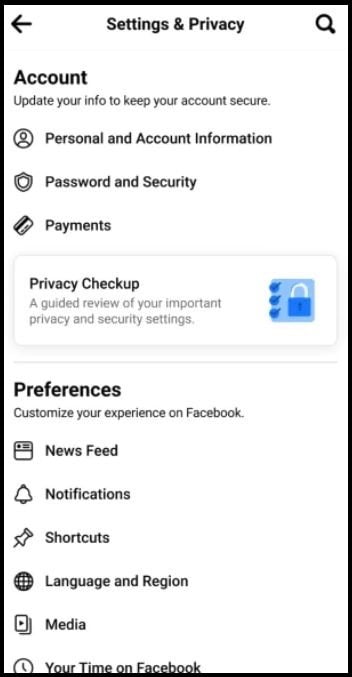Facebook Settings Smoothed out on Smartphones