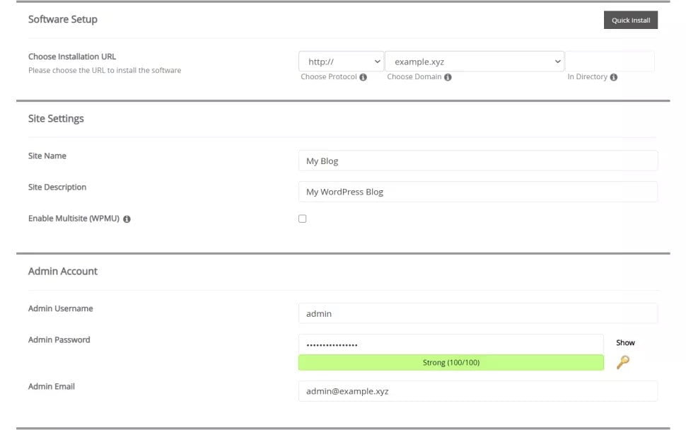 WordPress: How to install and set up using cPanel