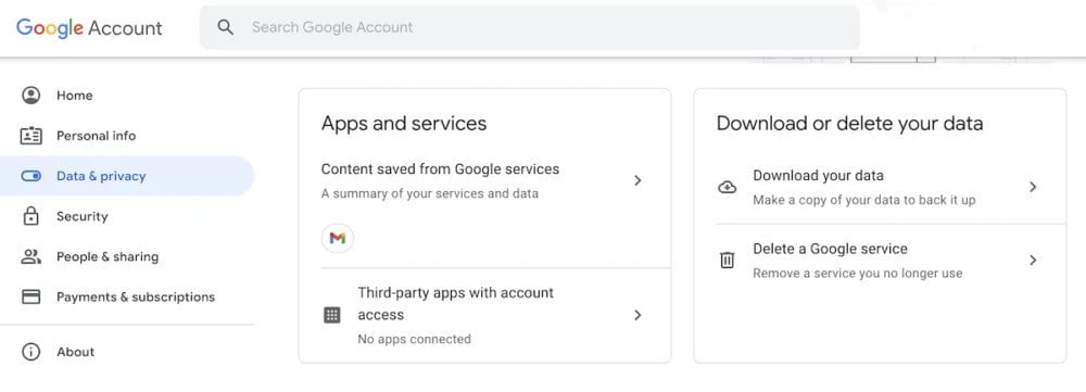 How to delete your Google Account