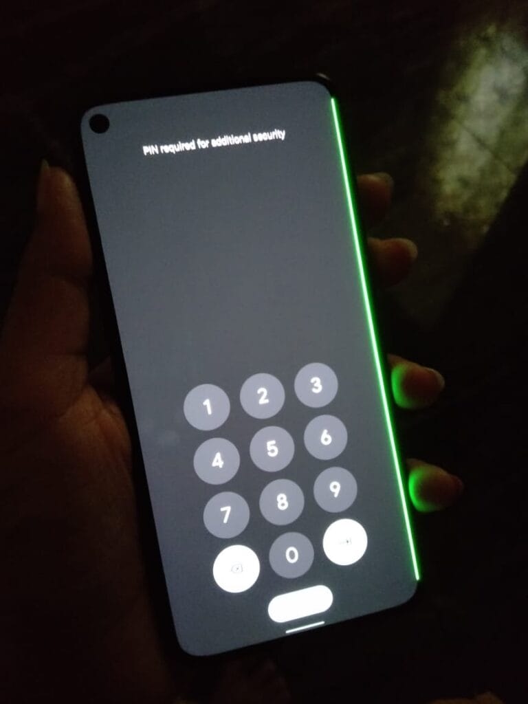best display phones to avoid green line